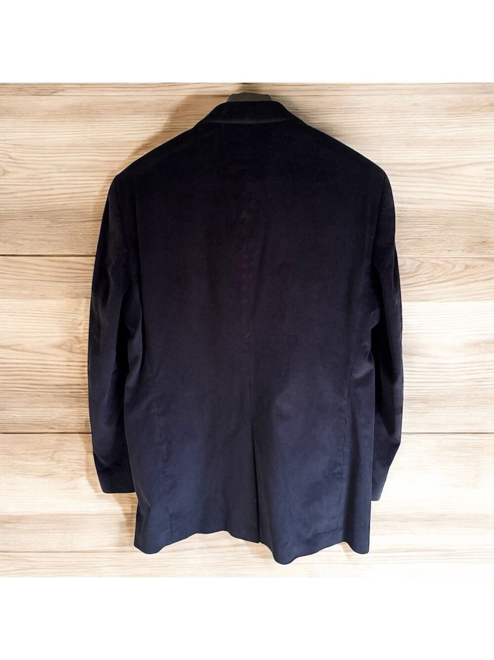 Stafford-46L men’s corduroy sport jacket. Black, 2 button. New w/o tags. Sharp! - Picture 3 of 12